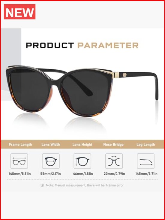 Vintage Cat Eye Sunglasses UV400 Protection Polycarbonate Lens main image 4
